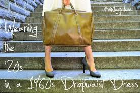 Women's 1920s style butterfly sleeve casual swing day dress my044. Wearing 20s Style In A Dropwaist Dress