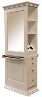 Oxford Styling Station In White Home Hair Salons Home Salon Salon Furniture
