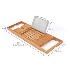 Overstock.com has been visited by 1m+ users in the past month Mainstays Extendable Bathtub Tray With Flip Up Reading Shelf One Bath Shelf Walmart Com Walmart Com
