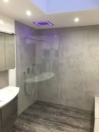 Der richtige bodenbelag für bad, küche und außenbereiche. Badezimmergestaltung Mit Resopal Modern Badezimmer Munchen Von Kuchler Konzepte Bader Ohne Fliesen Houzz