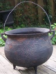 Antique Cast Iron Cauldron 19th C Antique Cast Iron Cauldron Cast Iron