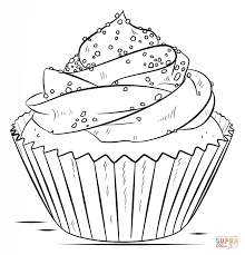 Cupcake coloring pages cupcakes coloring pages birthday cupcakes Muffins Coloring Page Coloring Home