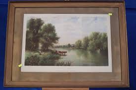 Sold at Auction: LARGE JUNE MORNING COLLECTOR PRINT BY ELVIN EDWARDS FRAMED  UNDER GLASS APPROX 78CM X 58CM