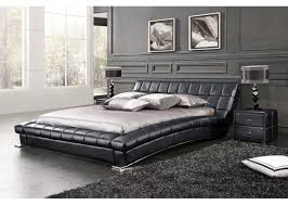 lit capitonne sommier neptune 160x200 cm noir bed design luxury bedding headboards for beds