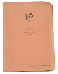 This is a fascinating book, for the most part well written. Bonhams Lawrence Of Arabia An Original 2nd Final Script Columbia 1962
