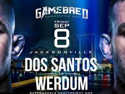 LIVE! Watch Gamebred Bareknuckle MMA 5 YouTube video stream | Werdum vs.  dos Santos 2 - MMAmania.com