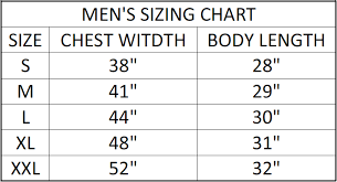 Paladin Threads Paladin Threads Size Chart