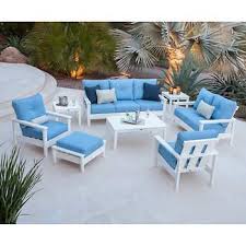 Prescott 8 Piece Deep Seating Set Patio Furniture Collection Cheap Outdoor Fire Pit Deep Seating