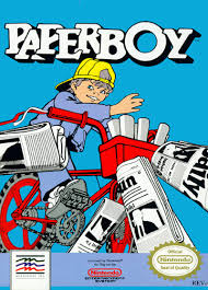 Paperboy Nintendo Nes Cover Artwork Retro Games Poster Nes Games Retro Gaming