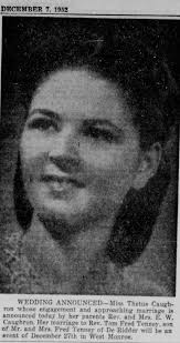 Thetus Pearl Caughron Tenney (1934-unknown)