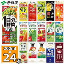 楽天市場 伊藤園 野菜ジュースなど 選べる21種 紙パック200ml 24本入 4ケース 合計96本 送料無料 1日分の野菜 一日分の野菜 充実野菜 青汁 トマトジュース ビタミン野菜 ブルーベリー 黒酢 りんご酢 フルーツ 乳酸菌 ココア 不二家 ネクター 紙パック 食彩創庫