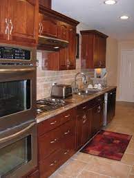 Jaqui's new kitchen in caledon. Traditional Galley Kitchen Kitchen Flooring Kitchen Layout Kitchen Remodel