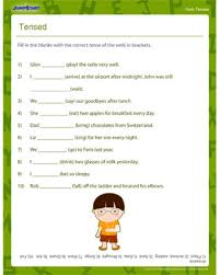 Worksheet for class 1 english grammar. Tensed Printable 3rd Grade Verb Tenses Worksheet Jumpstart