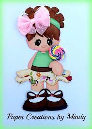 elite4u lollipop girl kids summer premade paper piecing scrapbooking page album ninos goma eva payasos en goma eva manualidades