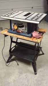 using my black and decker workmate 400 to hold my table saw workmate425 portable workbench circular saw table workbench