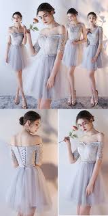 High Quality Lace Up Bridesmaid Dress A Line Prom Dress Off Shoulder Bridesmaid Dresses 2017 Most Popular Short Chic Bridesmaid Dresses Bridesmaid Dresses Gu67 En 2020 Vestidos De Fiesta De Color Rojo Vestidos De Fiesta Cortos Y