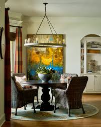 They also brighten the space above your kitchen island. Light Fixtures Over Round Tables Ideas Photos Houzz