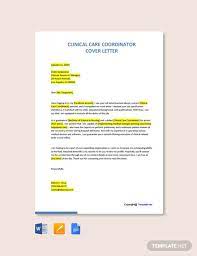 Naming the hiring manager in your cover letter can help your resume get noticed and might even lead to an interview. Free Clinical Care Coordinator Cover Letter Template Google Docs Word Template Net