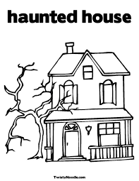 A haunted house is a house that is thought to be inhabited by spirits and is often a sighting place for supernatural or paranormal phenomena. Haunted House Coloring Sheets Coloring Home
