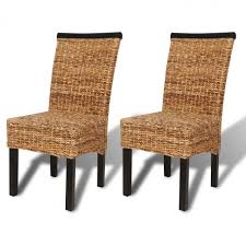 handmade woven dining chairs set of 2