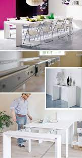 Lhone 3 piece kitchen counter height dining marble table w/ 2 stools space saver counter height bistro table and bar stools set. 32 Amazing Dining Tables For Small Spaces Space Saving Ideas