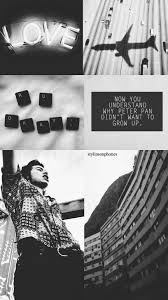 Black And White Harry Styles Collage Harry Styles Lockscreen Ctto Stylinsonphones Harry Styles Lockscreen Harry Styles Cute Harry Styles