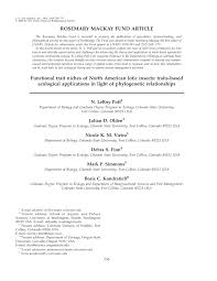 Iris yellow spot virus and its onion thrips vector (thrips tabaci) are yield limiting pests of onion in the western united states. Pdf Functional Trait Niches Of North American Lotic Insects Traits Based Ecological Applications In Light Of Phylogenetic Relationships