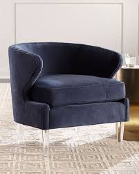 Danner Modern Accent Chair With Acrylic Legs Modern Accent Chair Accent Chairs High Back Accent Chairs