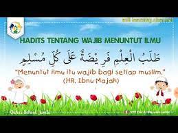 Jun 03, 2021 · akhlakul karimah adalah : Hadist Wajib Menuntut Ilmu Youtube