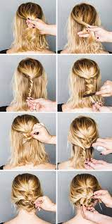 Or Tease Your Hair Into This Perfectly Messy Updo 30 No Heat Hairstyle Ideas To Get You Through Formal Hairstyles For Short Hair Short Hair Updo Hair Styles