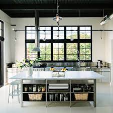 Kitchen baxton studio lauren modern and china cabinet contemporary 2pc set. 75 Beautiful Kitchen With Stainless Steel Cabinets Pictures Ideas June 2021 Houzz