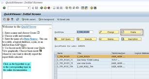 Sap Basis For Beginner Introduction To Sql Quickviewer Sqvi Alternati Sql Sap Introduction