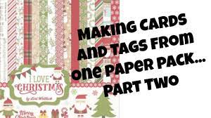 From 12 x 12 christmas paper to 6 x 6 paper pads, you'll find the size you need in the style that speaks to you below! Making Cards And Tags From One Paper Pack Quick And Easy Part 2 Youtube