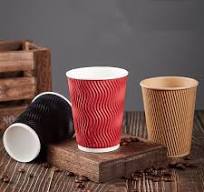 12 oz Disposable Custom Coffee Ripple Wall Paper Cup - Paper ...