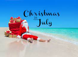 Download Christmas In July Santa Claus On Beach