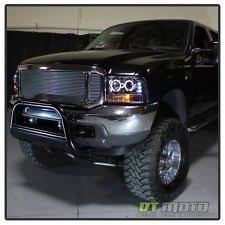 99 04 f250 f350 excursion halo projector led headlights w built in bumper lights projector headlights f250 f350 bumper lights projector headlights