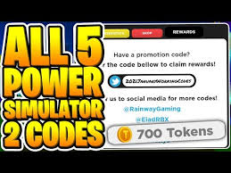 Redeem these codes before they expire and claim tons of coins, free spins and more exclusive items: All 5 Power Simulator 2 Codes 700 Tokens Roblox 2021 January Youtube