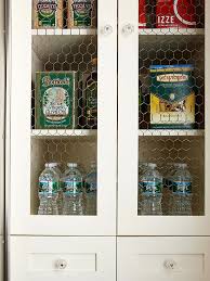 For a look that's a little bit country and a little bit shabby chic, consider chicken wire cabinets. Chicken Wire Cabinet Door Houzz