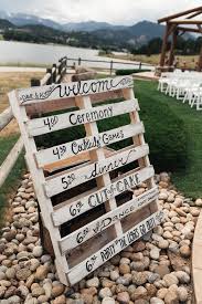 Rustic Pastel Wedding At Estes Park Resort Co Rustic Wedding Signs Diy Wedding Decorations Fun Wedding Decor