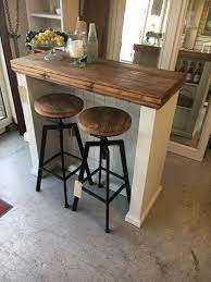 Solid Pine Kitchen Island Bar Amp 2 Industrial Stools Furniture Showroom Kent Stools For Kitchen Island Kitchen Island Bar Bar Stools Kitchen Island