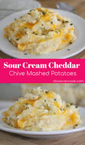 Sour Cream Cheddar Chive Mashed Potatoes Recipe Mashed Potato Recipes Chive Mashed Potatoes Recipe Mashed Potatoes