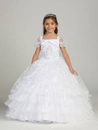 Communion Dress With Virgin Mary First Holy Communion White Gown Dresses Communion Dresses Christening Gowns