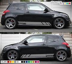 Sticker Decal Graphic Side Stripe Kit For Suzuki Swift Bumper Headlight Fender Vinilos Para Autos Cosas De Coche Autos