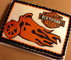 Harley Davidson Cake With Buttercream Logo Harleydavidson Livetoride Motorcyclecakes Sheetcakesdonthaveto Motorcycle Cake Harley Davidson Cake Cake Recipes
