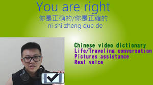 Learn how to say the chinese phrase for how are you doing? Say You Are Right In Mandarin Chinese Youtube