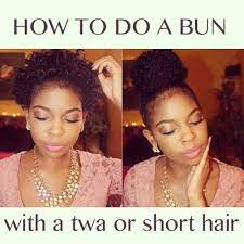 How To Do A High Bun With A Twa Or Short Hair Short Hair Styles Hair Styles Bun Hairstyles