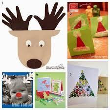 Chicken cards made from plates, the mad house. Learn With Play At Home 25 Christmas Card Ideas Kids Can Make