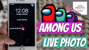 How To Have Among Us Live Wallpaper On Your Iphone Among Us Live Photo On Iphone Flexonyall Youtube