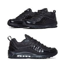 Supreme X Nike Air Max 98 Black Another Look Nice Kicks Nike Air Max Nike Running Shoes Women Nike Shoes Roshe