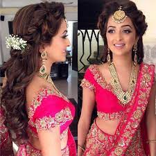 Book the service a few months ahead. 21 Sweet Elegant Hairstyle Ideas With Dainty Baby S Breath Flowers Shaadisaga Front Hair Styles Hairstyles For Gowns Engagement Hairstyles
